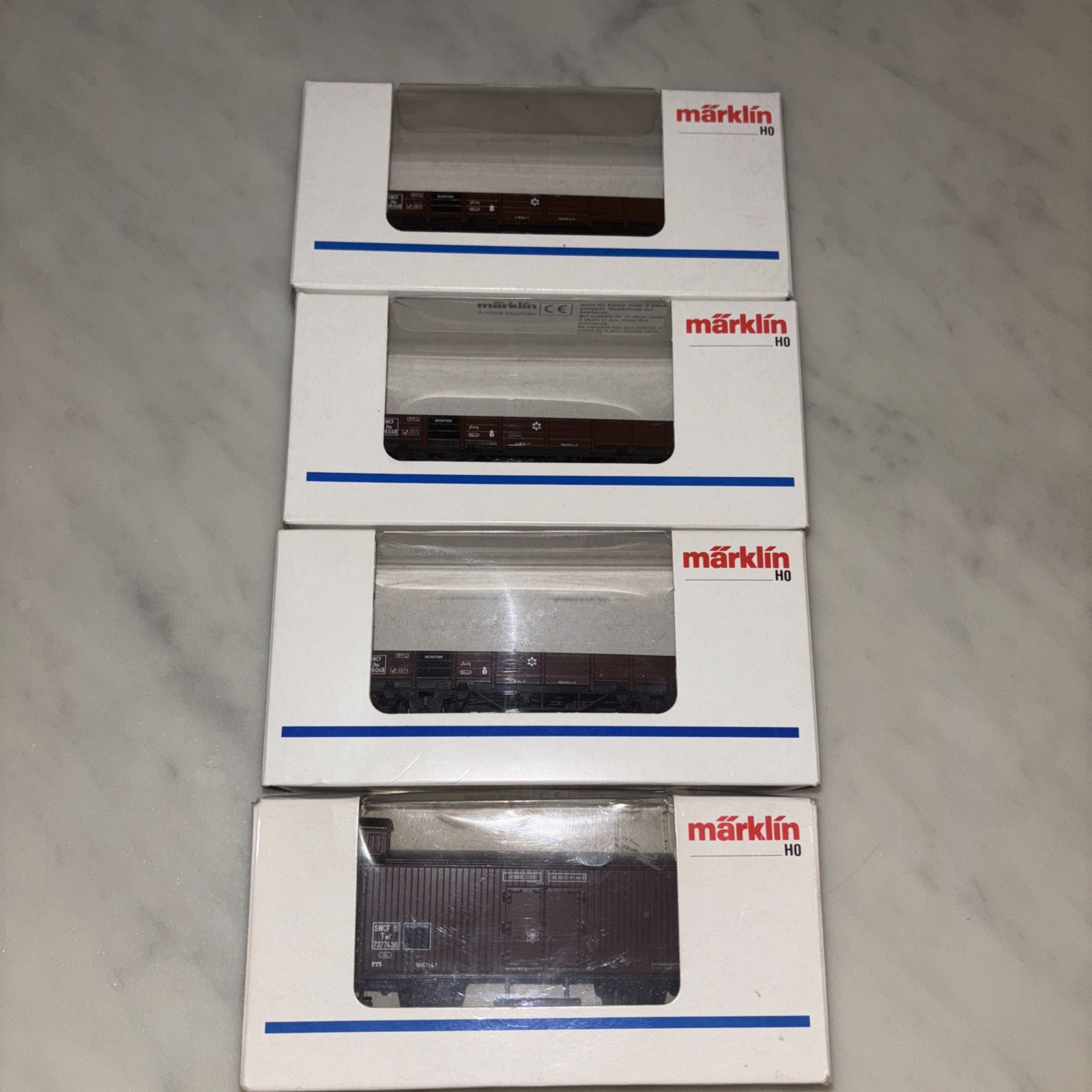 Wagons Marklin 62853 lot train electrique HO neuf pour modelisme ferroviaire