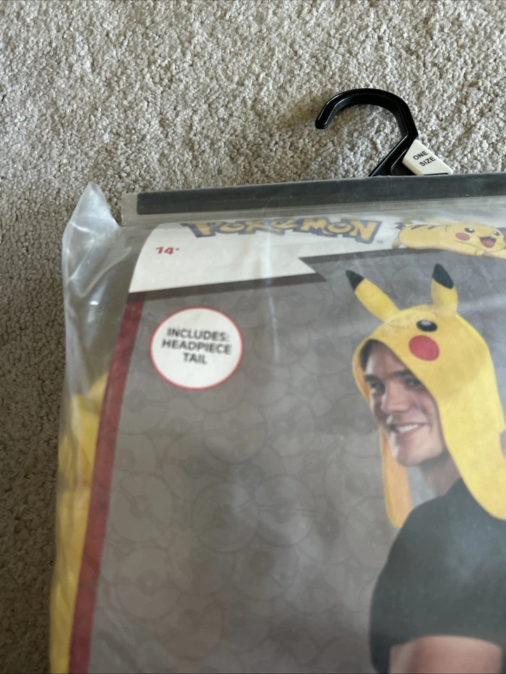 Kit de accesorios de disfraz de Pokémon Pikachu adulto tocado y cola NUEVO cosplay Foto 2 de 2