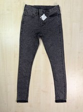 Topshop Leigh Jeans Pre-Production Sample High Waist Skinny Grey Acid W28 L29