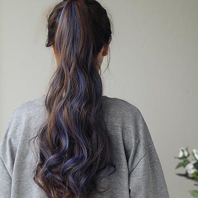Clip In Extensions For Ponytail Matte Fiber Dating 1Pcs 21.7X5.9X2.0In
