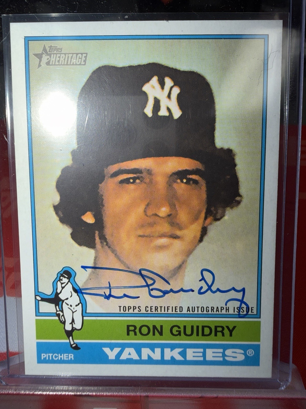 RON GUIDRY 2025 TOPPS HERITAGE HIGH NUMBER REAL ONE SP ON-CARD AUTO #ROA-RG