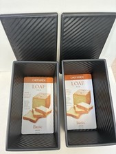 SET OF 2 CHEFMADE Pullman Loaf Pan with Lid Non-Stick Rectangle WK9287 NEW