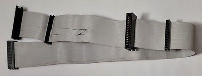 Floppy Kabel Flachbandkabel für Diskettenlaufwerke (2x 5,25'' & 2x 3,5'')