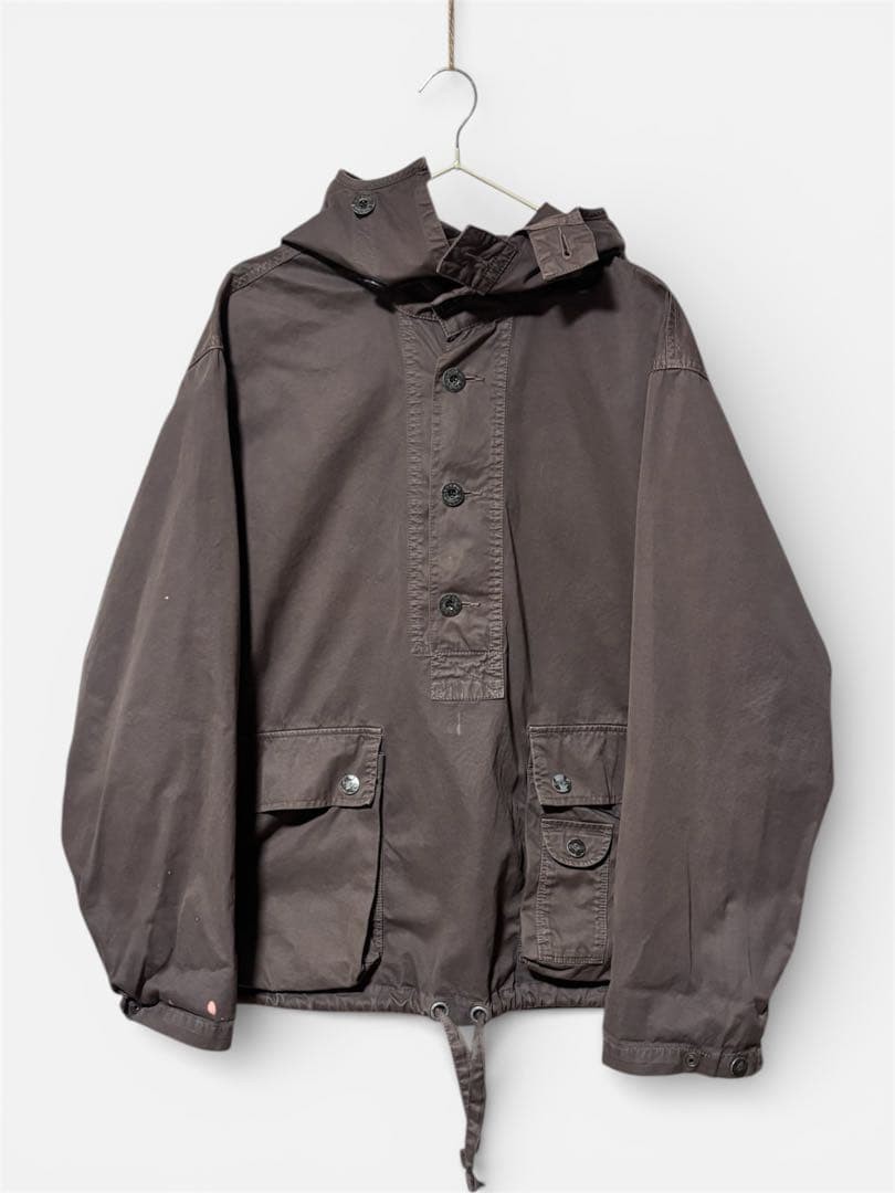 Nigel Cabourn Military Deck Smock Anorak Jacket XL Vintage Repair Navy _#nc169