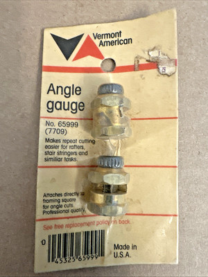Vermont American Angle Gauge 65999 7709 USA Free Shipping