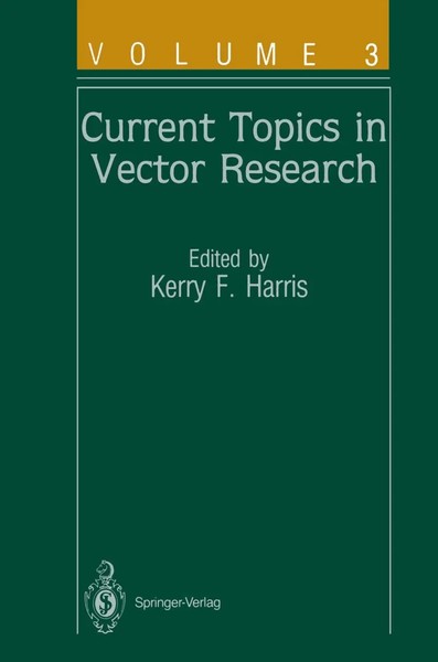 Current Topics in Vector Research | Taschenbuch | Englisch (2013) | Volume 3-image