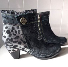Spring Step L'Artiste Boots Dessa Multicolor Size 40 US 9-9.5 new