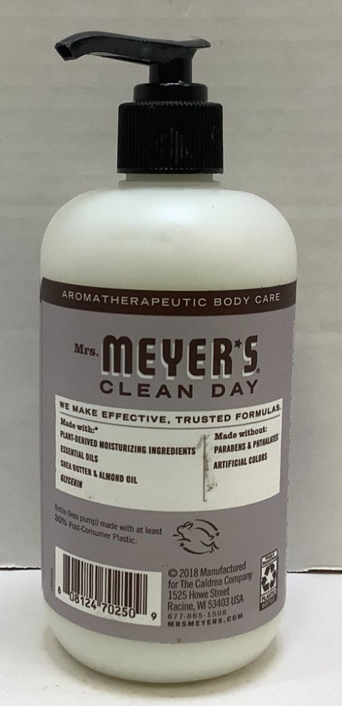 Mrs. Meyer's Clean Day Hand Lotion, LAVENDER, 12oz, Pack of 4