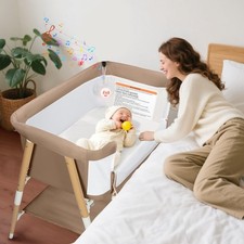Baby Bassinet, 3 in 1 Bedside Bassinet Sleeper for Newborn, Portable Baby Cri...