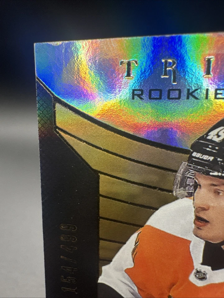 2019-20 Upper Deck Trilogy Rookie Premieres Level 2 Joel Farabee #105/499 (RC) - Image 4 of 4