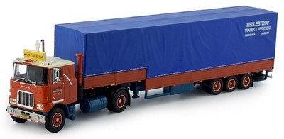 TEKNO - MACK F700 4x2 and tilt trailer Transports MARTIN HELLESTRUP - 1/50 - ...