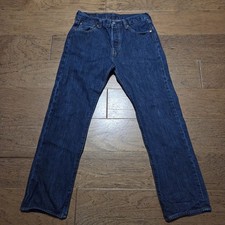 Levi's 501 Original Fit Mens 30x30 Dark Wash Excellent Button Fly Straight Jeans