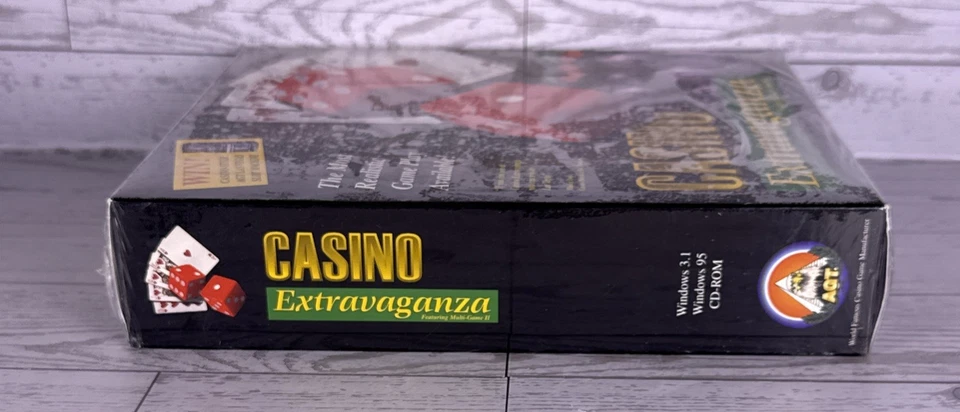 Vintage 1998 Casino Extravaganza CD-ROM American Game Technology New Sealed RARE - Image 3 of 4