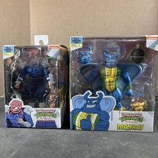 (2) SHREDER MAN RAY NECA TMNT EASTMAN LAIRD NINJA TURTLES COMIC ADVENTURES NEW