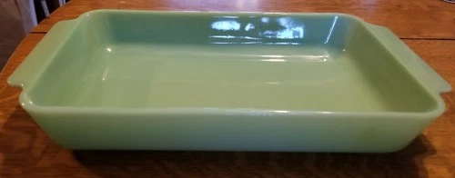 Anchor Hocking Jadite Fire King 2000 Baking Dish - 3 Qt - 9 X 13 - Unused - Read