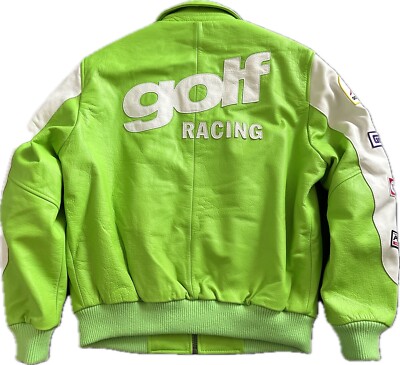 GOLF WANG RACING Leather MOTO Jacket Sz-M Tyler the Creator￼ | eBay