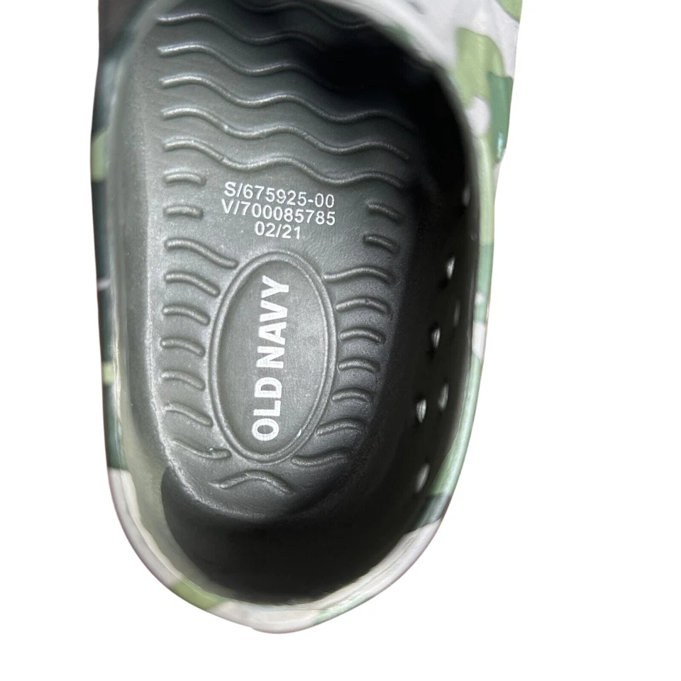 Zapatos de agua antiguos azul marino camuflaje niño talla 6 unisex camuflaje goma sin cordones Foto 3 de 4