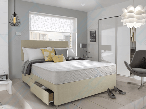 MEMORY FOAM DIVAN BED SET WITH MATTRESS AND HEADBOARD 3FT 4FT6 Double 5FT King - Picture 11 of 11