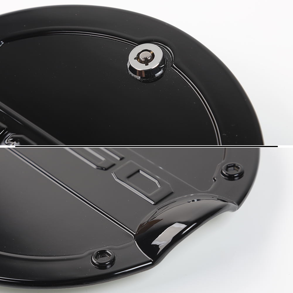 Black Fuel Filler Cover Locking Gas Tank Door Gas Cap Cover for 1518 Ford F150 eBay