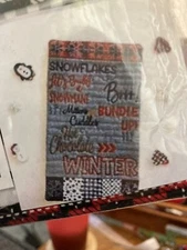 My Girlfriend's Quilt Shoppe Cozy Winter Mini Wall Hanging kit without pattern