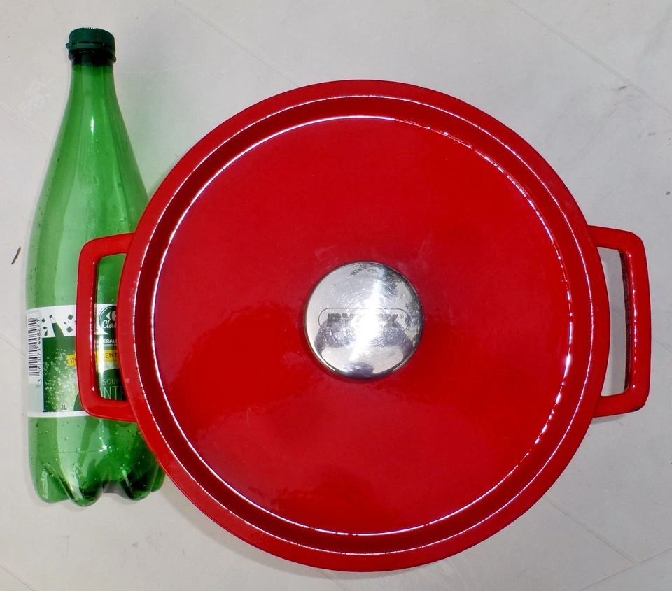 PYREX COCOTTE Fonte Émaillée SLOW COOK Ronde Ø24Cm 3,6L Lave-Vaisselle Four - Photo 4/4