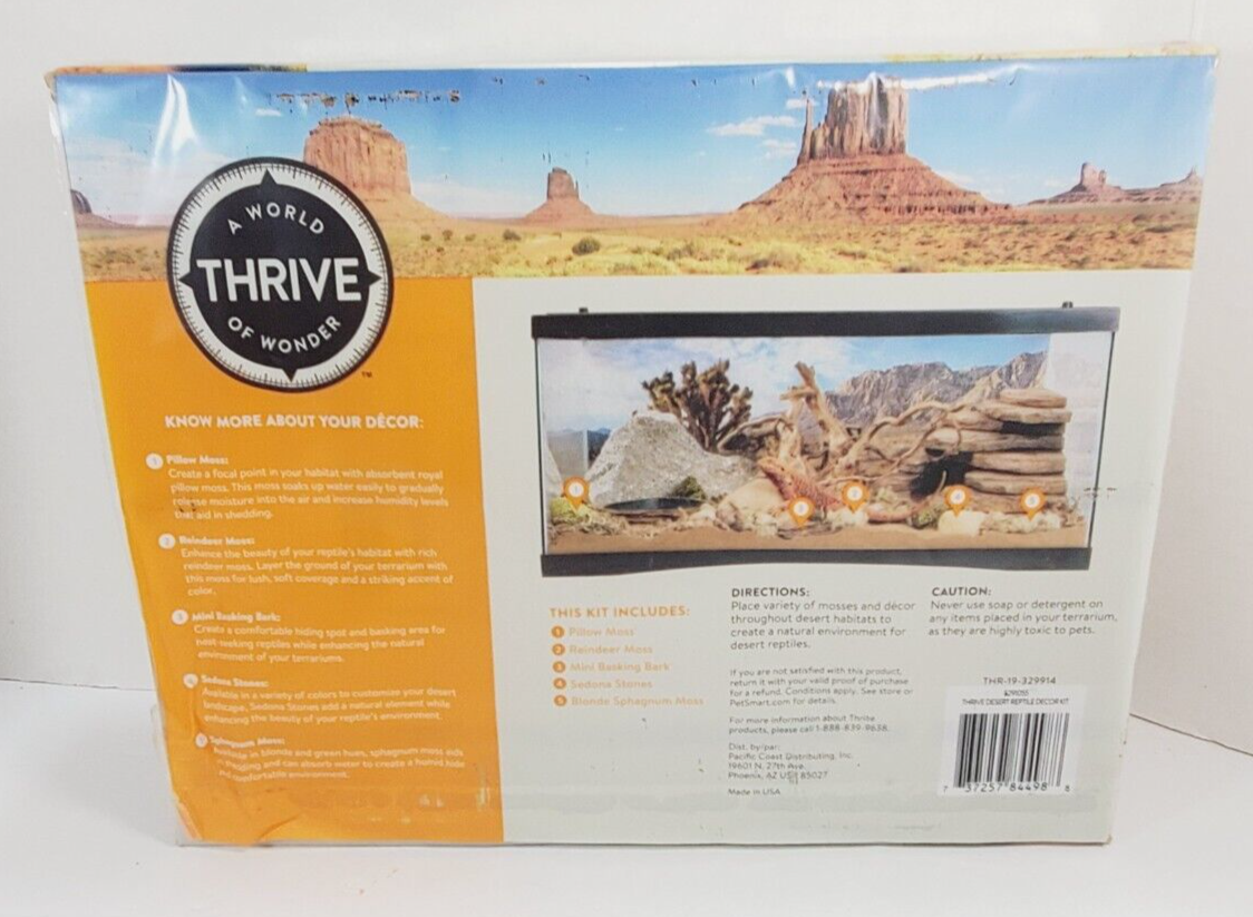 Lot NEW Two (2) Decor Pour Terrariums 40 Gal. for Reptiles EXO TERRA