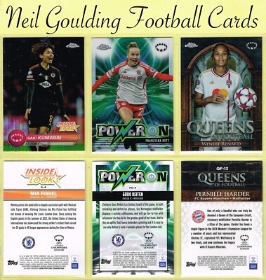 Topps Chrome 2023-24   UEFA WOMEN'S CHAMPIONS LEAGUE - INSERT   Fußball Karten