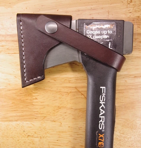 Handmade Leather Sheath For Fiskars X7 14” Hatchet Made In Canada 🇨🇦