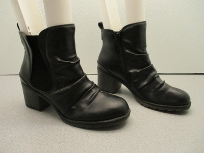 black slouch ankle boots womens