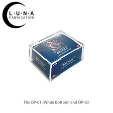 Acrylic Display Case for One Piece OP-01 White Bottom /OP-03 Booster Box