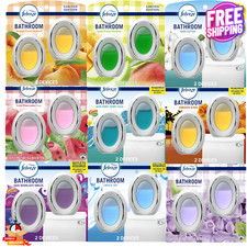   Febreze Bathroom Air Freshener, Small Spaces Odor-Fighting, ALL SCENTS 2 Count