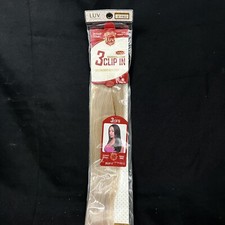 LUV 100 Human Hair Remy 3 Clip In Extensions 3LU18  Straight 18  Color P18/22