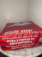 Vintage Official Roller Derby Skates White Womens Size 10 G982