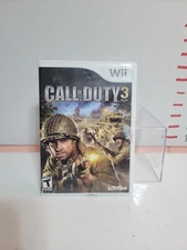 CALL OF DUTY 3 Nintendo Wii Video Game Complete In Box Manual Acceptable Tested 