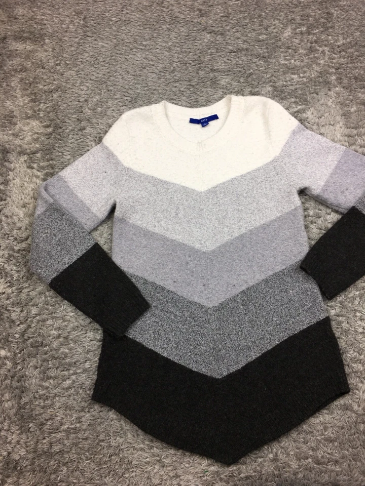 Suéter Apt 9 Mujer Talla Pequeña Blanco Gris Negro Suave Invierno Foto 3 de 4
