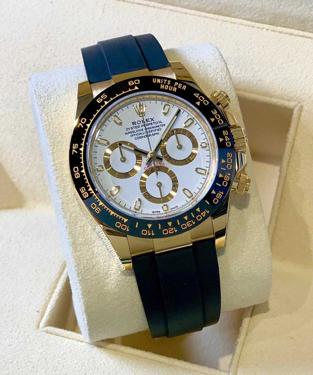Daytona white gold white deals dial
