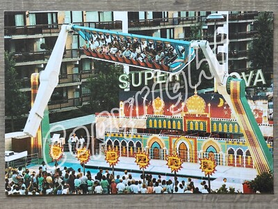 XXL Werbe Foto Karussell SUPERNOVA v.d. Honing Mondial - Bewerbung Kirmes