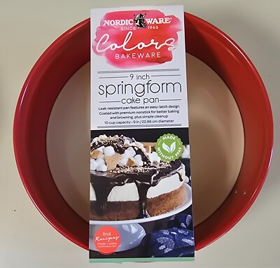 Nordic Ware COLORS 9-Inch Springform Pan RED Made In U.S.A.