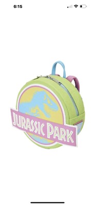 【Lounge Fly】SDCC 30th Anniversary Neon Glow Mini Backpack SDCC 2023 Loungefly Jurassic Park Neon 30th Anniversary Mini