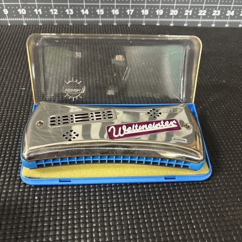 Vintage Mouth Organ Harmonica Double Sided Weltmeister Vermona Made in Germany - Picture 5 of 11