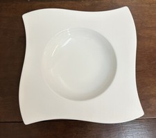Villeroy Boch New Wave Pasta Soup Bowl 9 1/4" Classic Contemporary White NEW