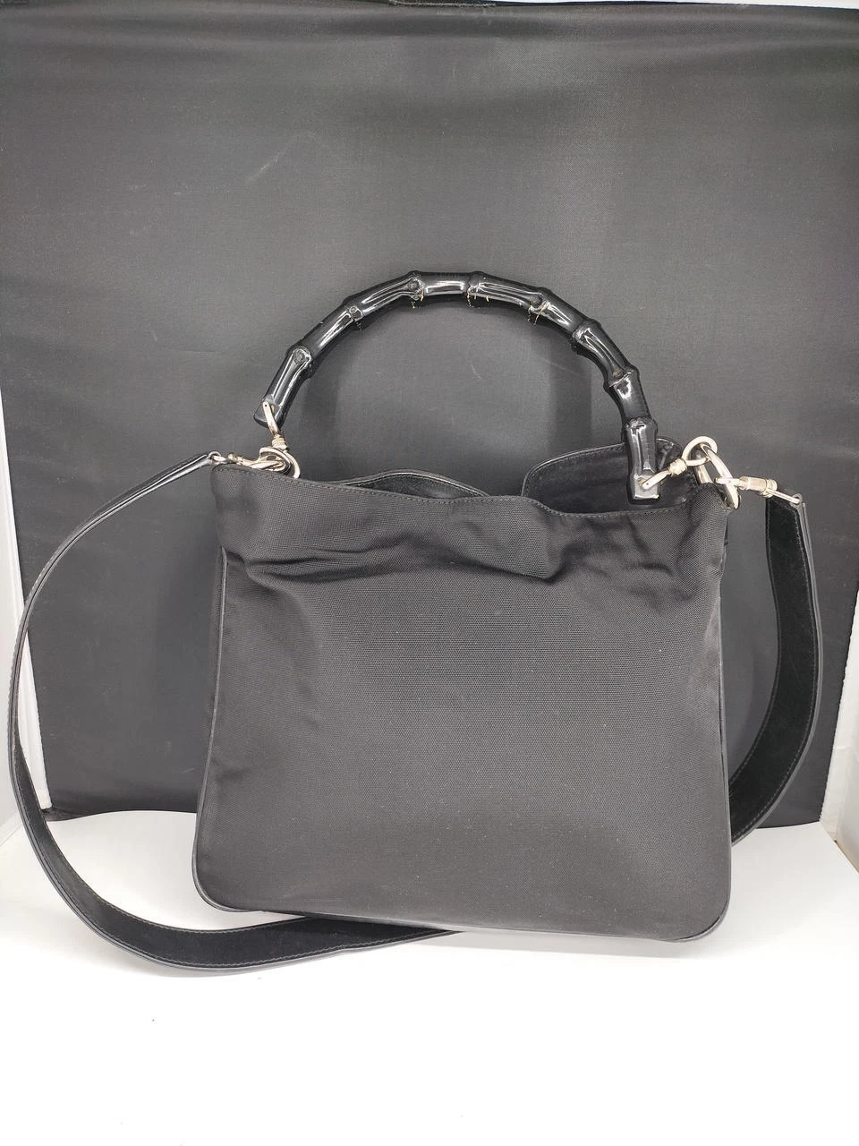 Sac à bandoulière GUCCI noir 11 pouces
