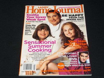 2007 AUGUST LADIES HOME JOURNAL MAGAZINE - INA GARTEN EMERIL & GIADA - E 3035