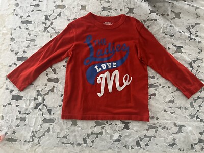 Oshkosh Originals  The Ladies Love Me  Valentine s   Day Shirt; Size 4