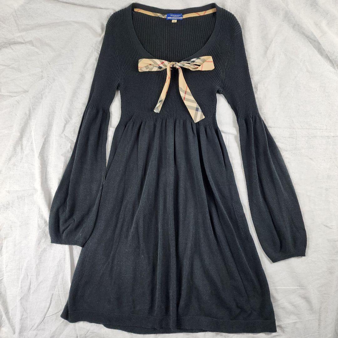 Burberry Blue Label Knit One Piece Dress Nova Check Pattern - Authentic, New
