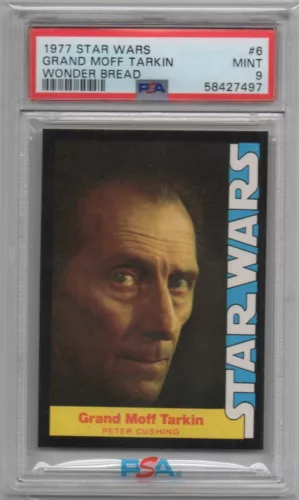 1977 Star Wars Wonder Bread #6 Grand Moff Tarkin PSA 9 MT