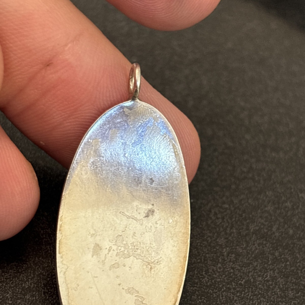 Lewis Quiyo Hopi Vintage Pendant Sterling Silver Overlay Lewis Quiyo Hopi Vintage Pendant Sterling Silver Overlay