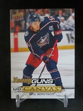 2019-20 Upper Deck UD Canvas Young Guns C112 Emil Bemstrom Columbus Blue Jackets