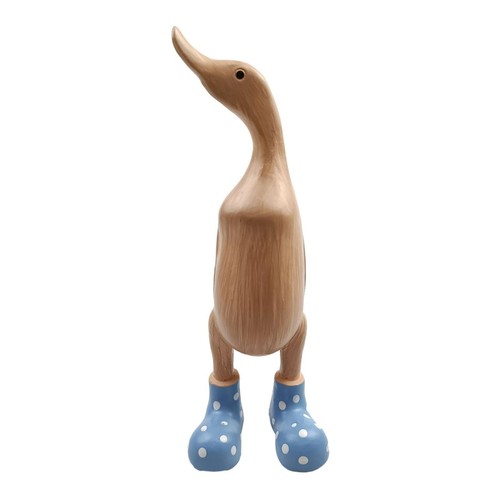 Duck Sculpture Unique Design Spotted Wellies Boots Resin Duck Figurine Statue - Picture 16 of 20