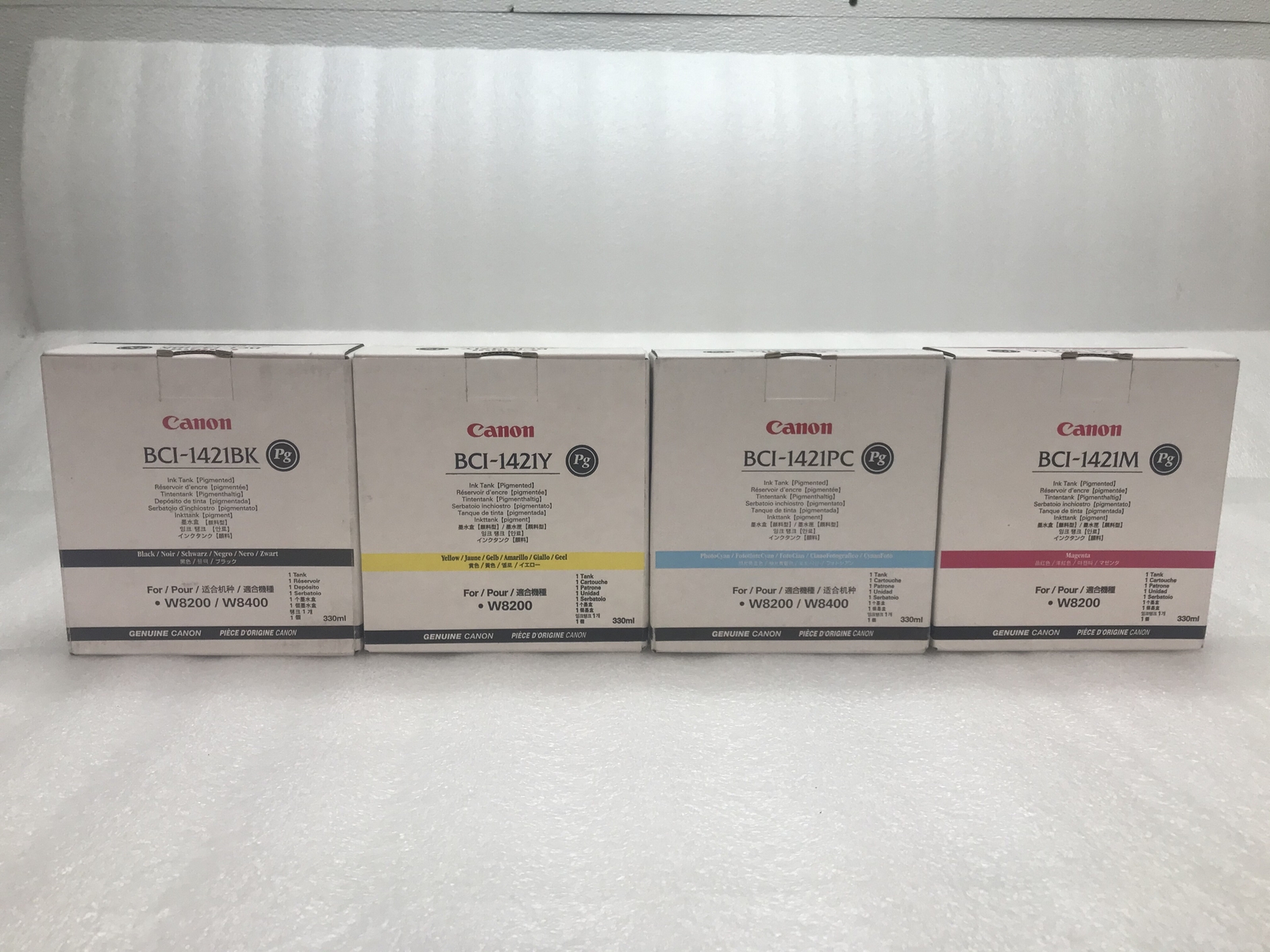 Set of 4 Canon BCI-1421 Black, Cyan, Magenta, Yellow Ink Tanks for ...